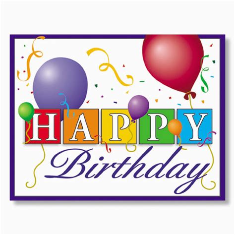 Employee Birthday Card Messages Happy Birthday Balloons Employee