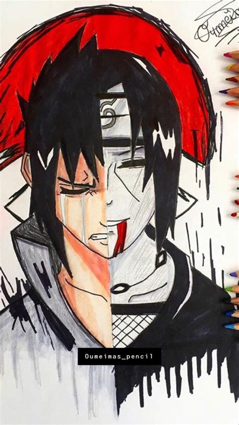 Sasuke And Itachi Drawing Naruto Painting Naruto Sketch Drawing