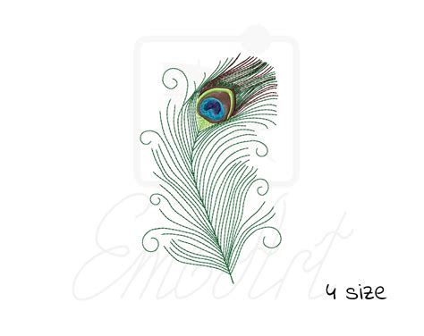 peacock feather machine embroidery design easy swirl boho etsy machine embroidery designs