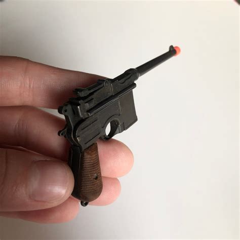 Miniature Gun Mauser C96 Black Scale 14 Pinfire Gun Mini Gun Etsy