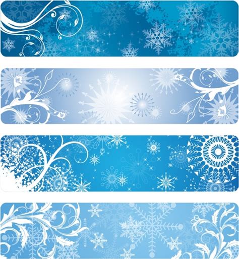 Free Winter Banners Vectors Free Download Graphic Art Designs