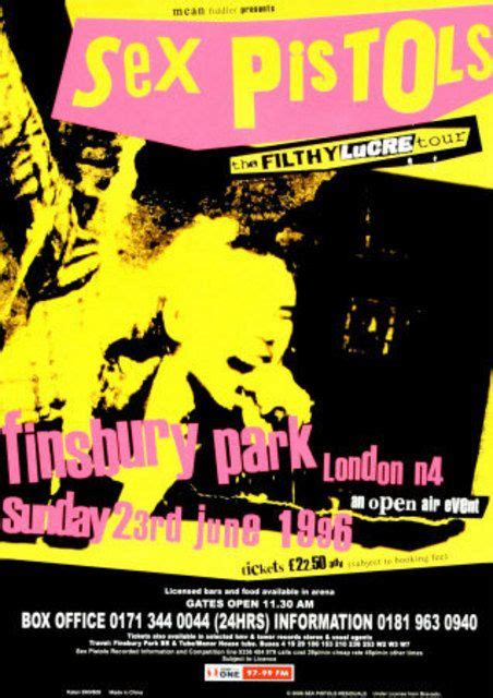 Finsbury Park June 23rd 1996 Promo Poster Grupos De Rock Ilustraciones Concierto