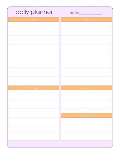 Free Printable Daily Planner 15 Minute Intervals Printable Templates