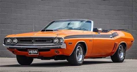 Garage Kept Motors Is Selling This Hemi Orange 1971 Dodge Challenger Rt Convertible Tribute