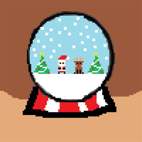 Pixilart Snow Globe By Ad12536