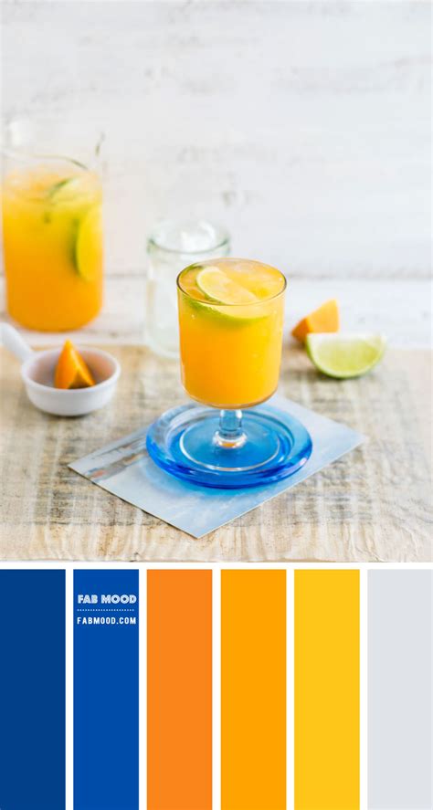 Cobalt Blue Orange And Yellow Color Scheme Color Palette 71 1 Fab