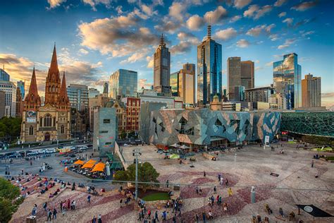 Federation Square Melbournes Meeting Place Steven Wright