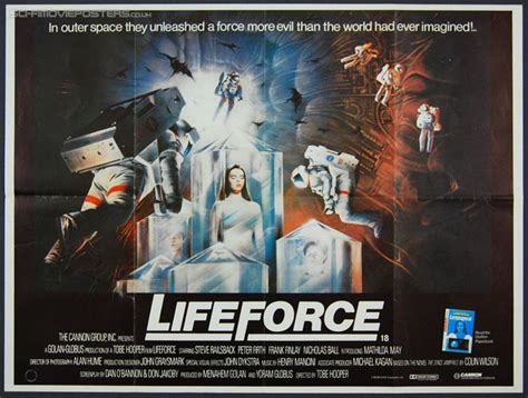 lifeforce 1985 original british quad movie poster