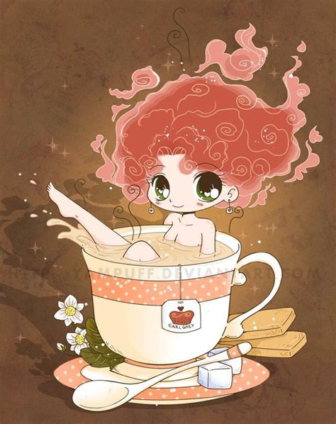 Tea Girl Commish By Yampuff On Deviantart Anime Cute Drawings Anime