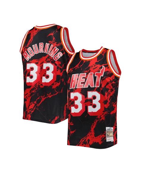 Mitchell And Ness Synthetic Alonzo Mourning Black Miami Heat 1996 97