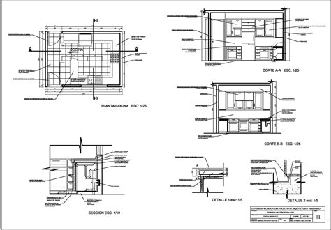 Expresión Arquitectónica 4 Planos De Detalles Arquitectonicos