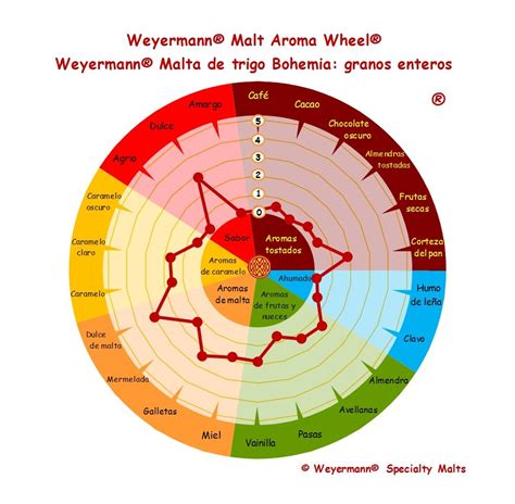 Weyermann® Malt Aroma Wheel® Malta de trigo Bohemia ...