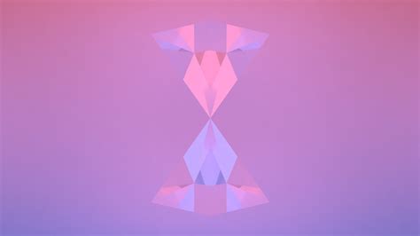 Abstract Blue Red Purple Pink Minimalism Triangle Wallpapers Hd