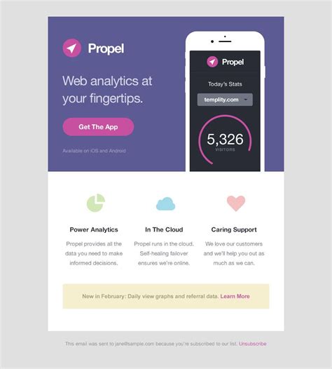 Anna quindlen once remarked, if you want something, it will elude you. Propel - 6 Responsive Email Templates | Responsive email ...