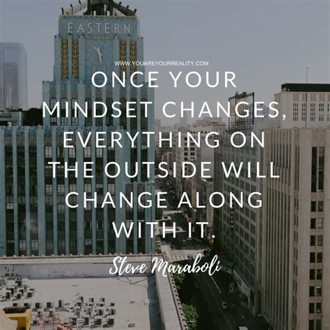 Once Your Mindset Changes Everything On The Outside Will Change Along