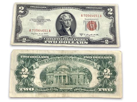 Lot - 149 U.S. $1.00 Silver Certificates and 28 $2.00 Red Seal Notes