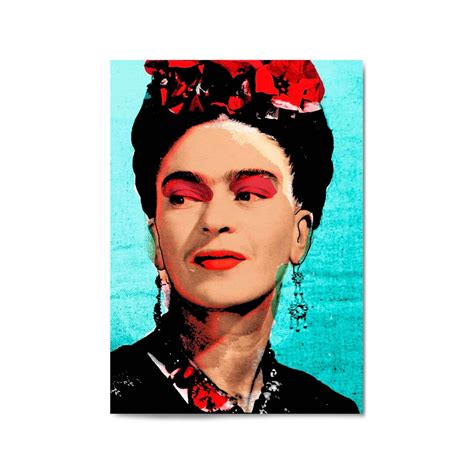 Frida Kahlo Pop Art Fashion Wall Art Print Poster Canvas Etsy