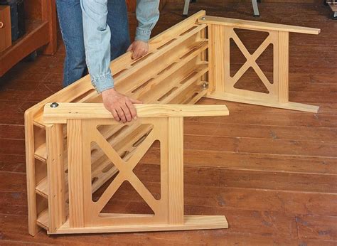 Folding Worktable Woodsmith Plans Designed With Common Materials