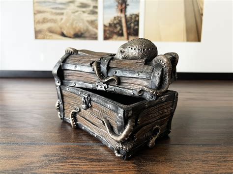 Steampunk Octopus Treasure Chest Trinket Box By Shopteli On Etsy