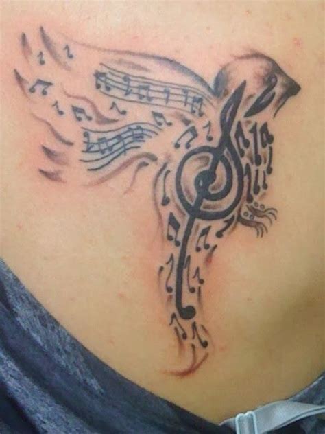 Music Note Bird Music Bird Tattoo Designs Music Bird Tattoos Small