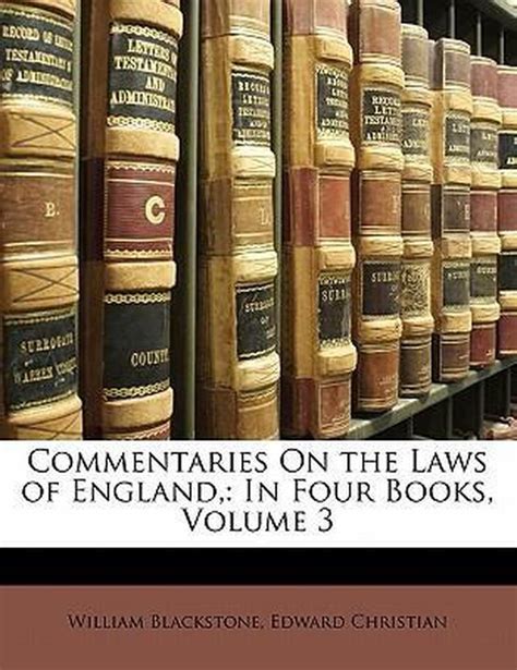 Commentaries On The Laws Of England Sir William Blackstone 9781145609495 Boeken