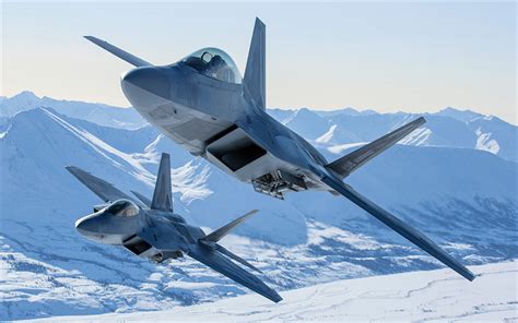 Download Wallpapers F 22 Raptor Lockheed Boeing 4k Fighters