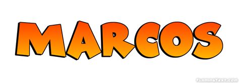 Marcos Logo Outil de conception de nom gratuit à partir de texte flambabeant