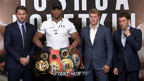 The Full Anthony Joshua Vs Alexander Povetkin Press Conference And Face