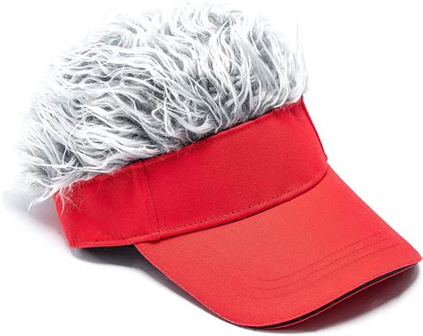 Mens Novelty Hair Hats Spiked Funny Golf Visors Guy Fieri