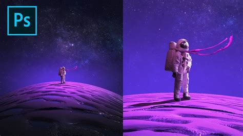 Photoshop Create A Space Galaxy Manipulation Fantasy Youtube