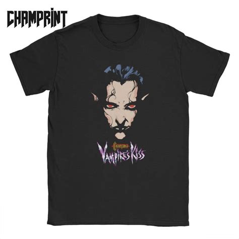 Men Castlevania T Shirt Vampires Horror Hunting 80s Video Game Anime