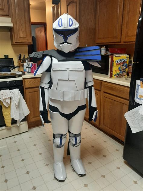Made My Son A Clone Trooper Captain Rex Costume For Halloween 🎃 Rpics