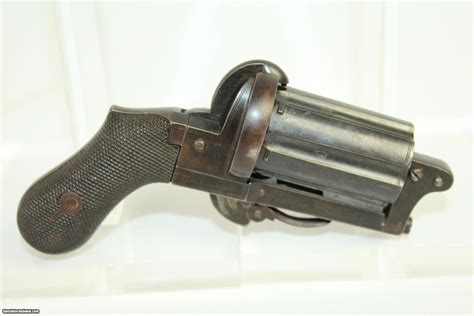 English Antique Pepperbox Pinfire Revolver