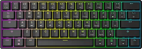 Buy Gk61s Mechanical Gaming Keyboard 61 Keys Multi Color Rgb
