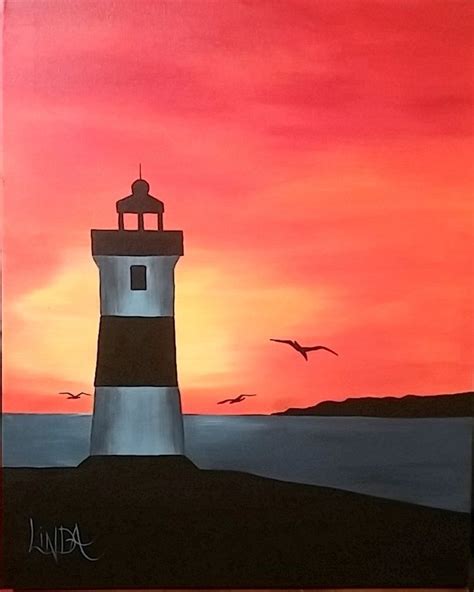 Pin By Rx4 Art Spa On Lighthouses Lighthouse Painting Painting Art