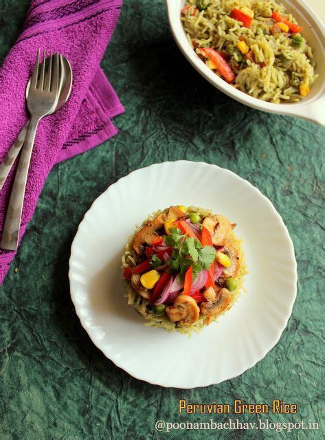 Peruvian vegan cuisine is a new trend that has been popping up in the culinary industry. Annapurna: Peruvian Green Rice | Peruvian recipes ...