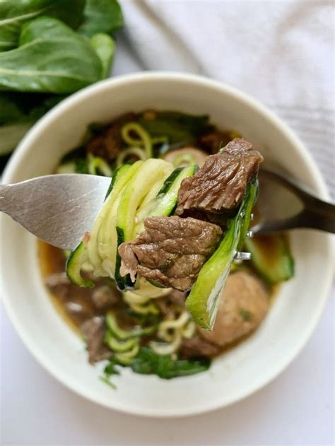 Thai Beef Noodle Soup Whole Paleo A Dash Of Dolly Recipe Beef And Noodles Paleo