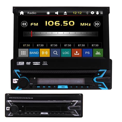 Single Din Audio Car Stereo 1 Din Car DVD Player support GPS Navigation ...