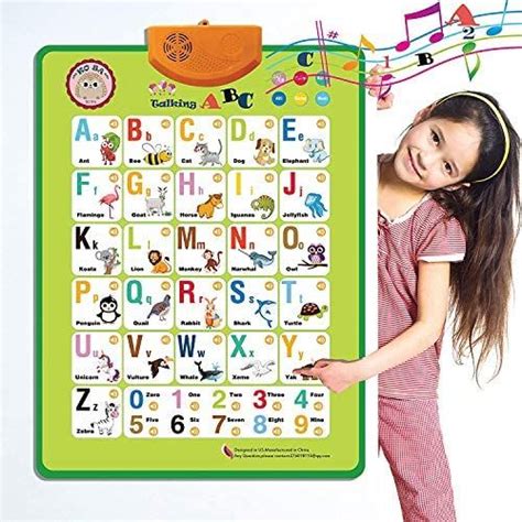 Kosa Electronic Interactive Alphabet Wall Chart Abc And 123s Music
