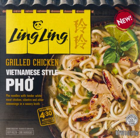 Ling Ling Grilled Chicken Vietnamese Style Pho Frozen Meal Groceriesahead