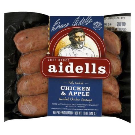 Aidells smoked chicken sausage links are made with washington state farm apples. Aidells Sausage Chef Bruce Aidells Fully Cooked Chicken & Apple Smoked Chicken Reviews 2019
