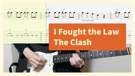The Clash I Fought The Law Guitar Cover With Tab Youtube