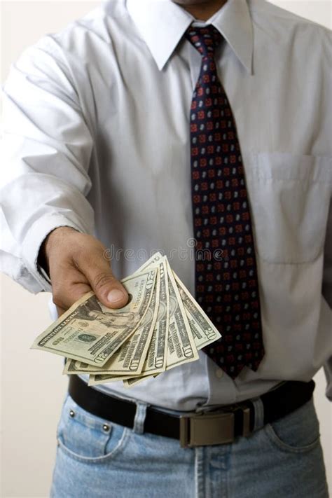 Business Man Giving Money Stock Image Image Of Finance 19060647