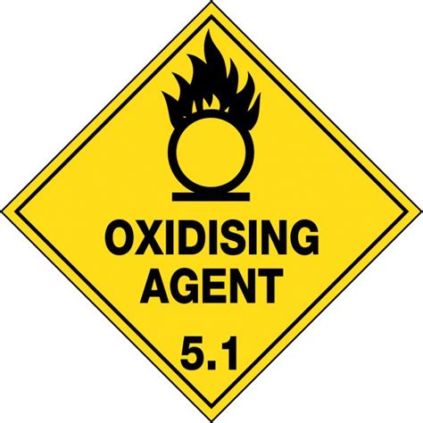 Hazchem Labels Oxidising Agent 5 1 Hazchem Signs USS