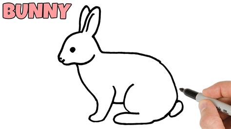 How To Draw A Rabbit Bunny Easy Step By Step Hare Drawing For Beginners