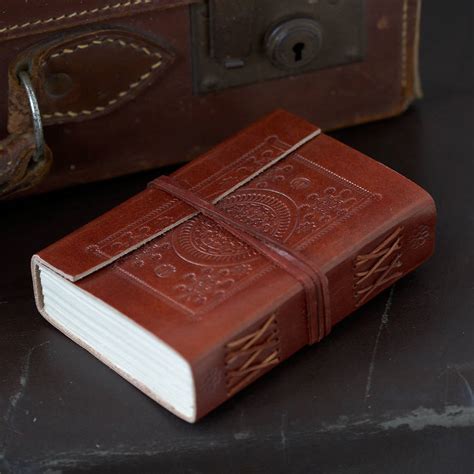 Handmade Embossed Leather Journals By Paper High