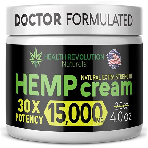 Organic Hemp Relief Cream 15000 Mg Made In Usa Natural Hemp