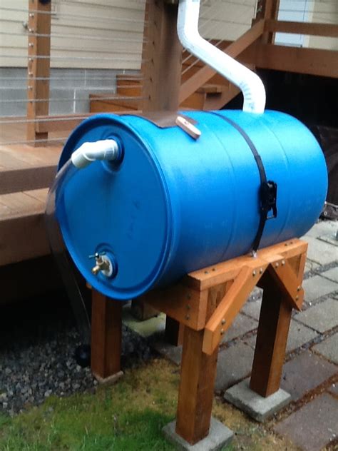 Awesome Rain Barrel And Wooden Stand
