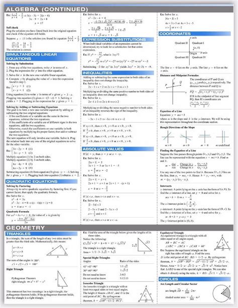 GRE Math Formula Sheet - Psi Chi Cal Poly Pomona
