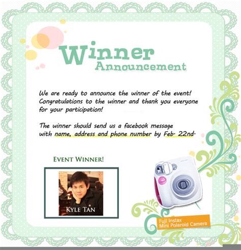 Winner Announcement Mail Free Images At Vector Clip Art